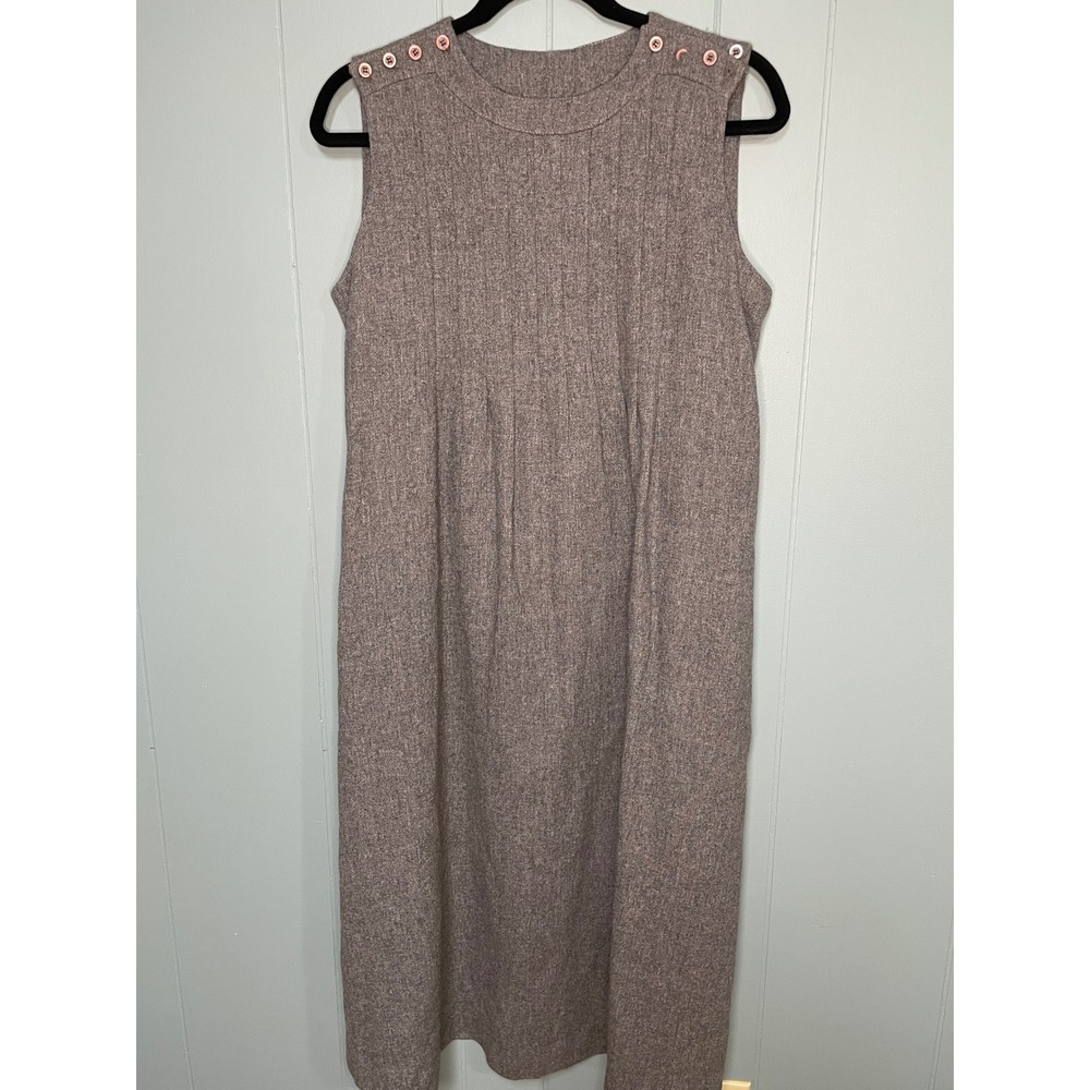 Saks Fifth Avenue Stern Made Sleeveless Wool Blend Dress Size‎ 8 Vintage
